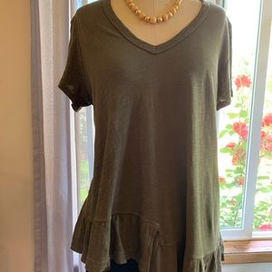 Anthropologie Left of Center elevated T-shirt
